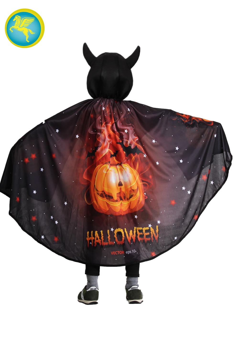 MANTELLO STAMPA HALLOWEEN 